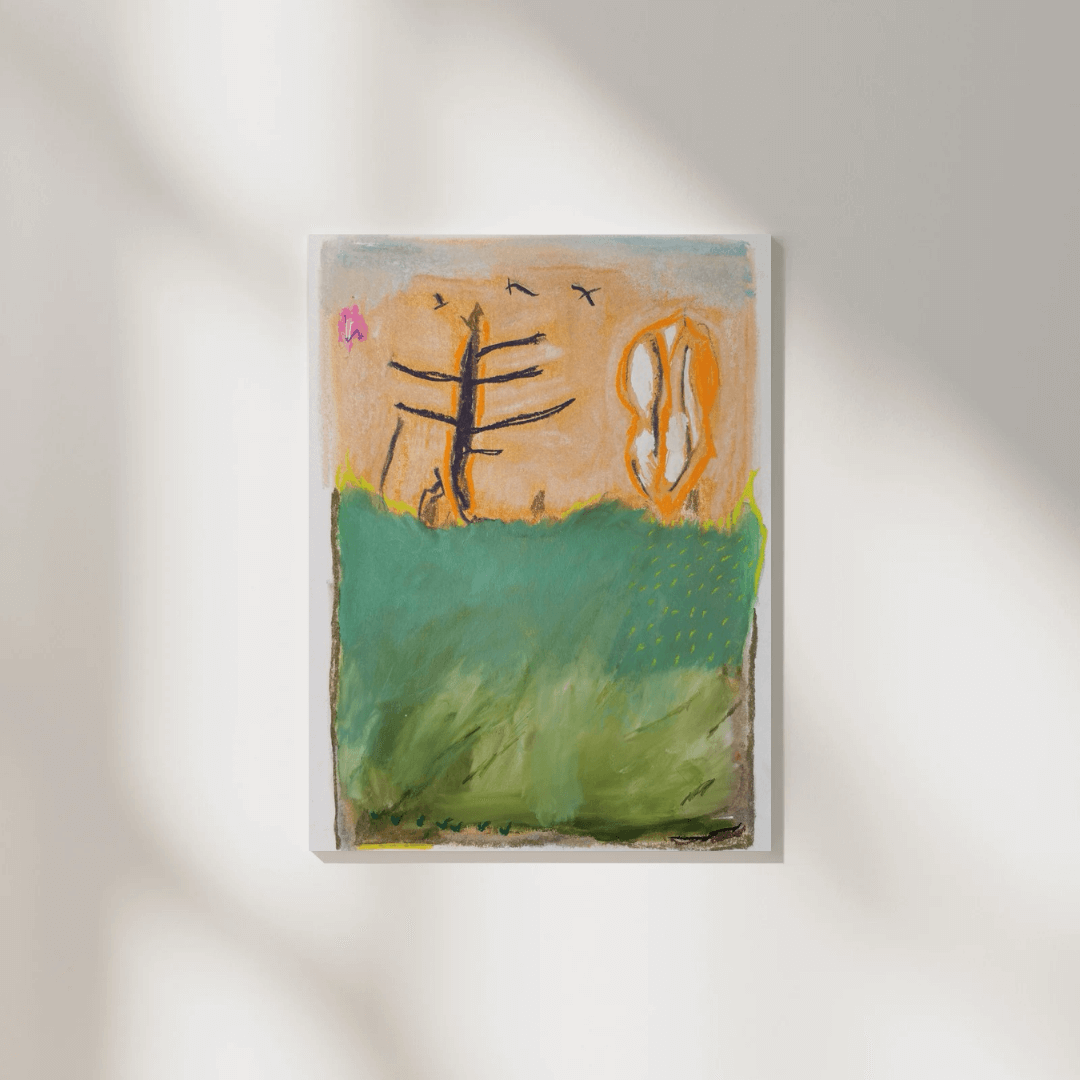 2024, Gouache und Pastellkreiden auf Aquarellpapier, A4